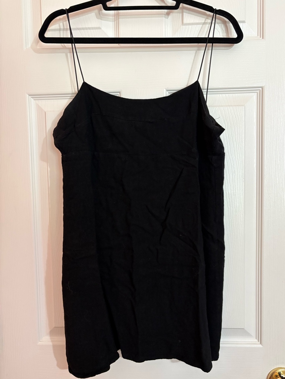 Black Spaghetti Strap Mini Dress
